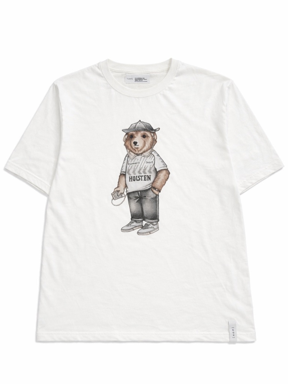 Men's White Bear Graphic Short Sleeve Tee